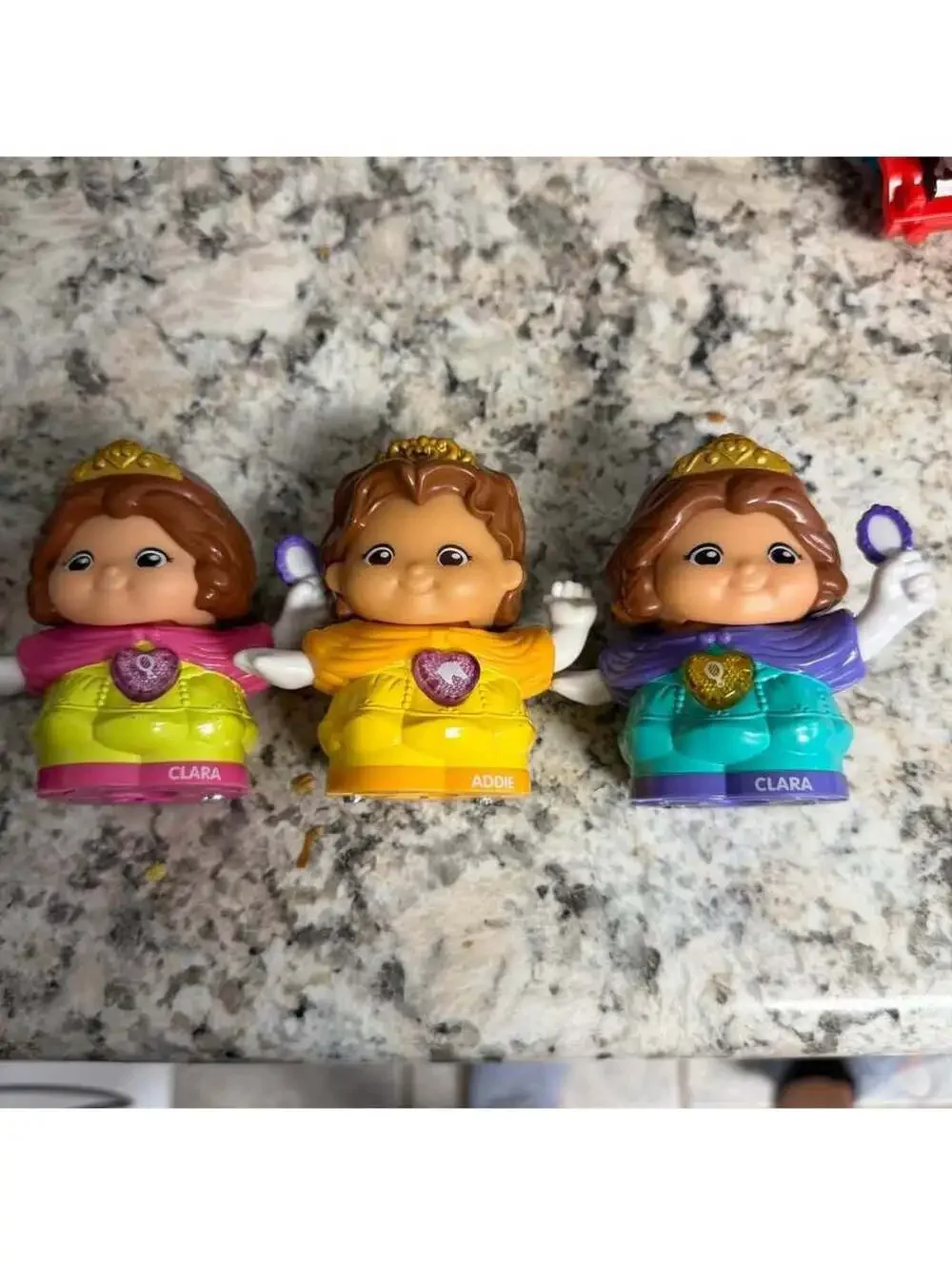 V-Tech Go! Go! Smart Friends Princess Clara, Addie, Darla Princess Figures